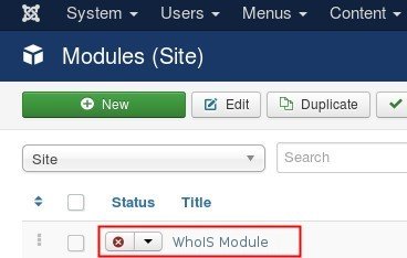 en whois module module site