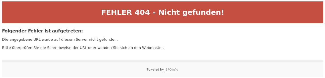 webseite 404 fehler