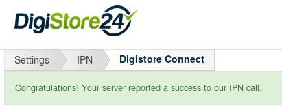 en digistore connect ipn success