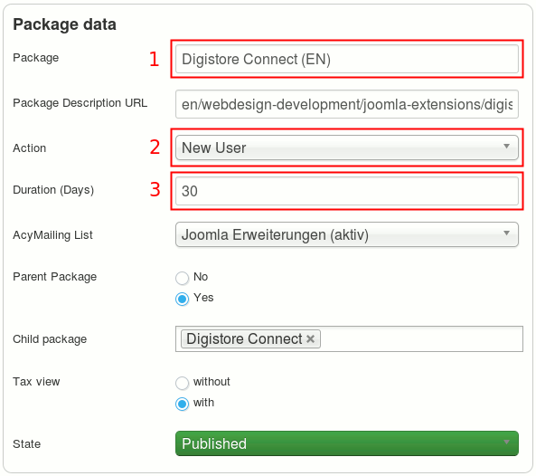 en digistore connect new package