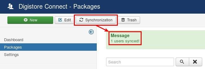 en digistore connect packages syncronize