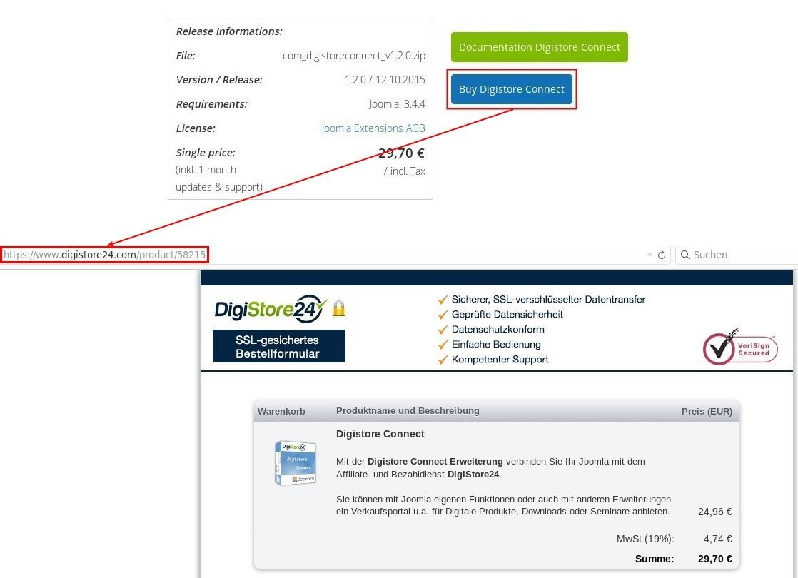 en digistore connect sales content order form