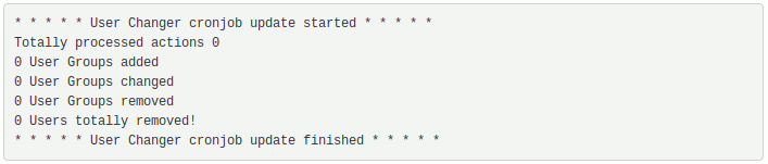 en user changer settings cronjob result